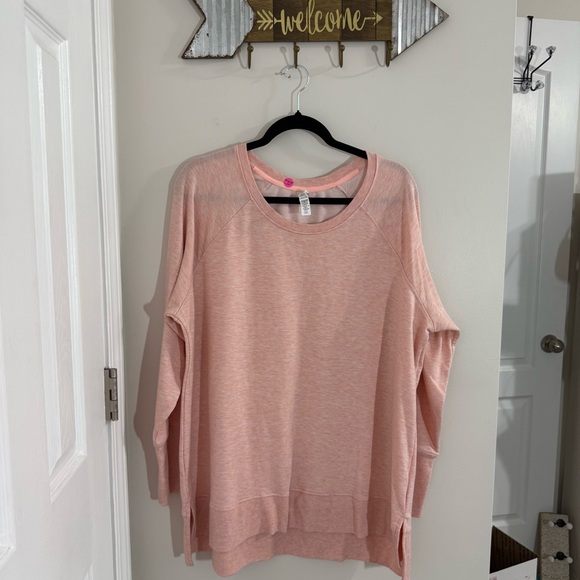 RBX Tops - RBX Peach Long Sleeve Sweatshirt Size 2X with thumbholes